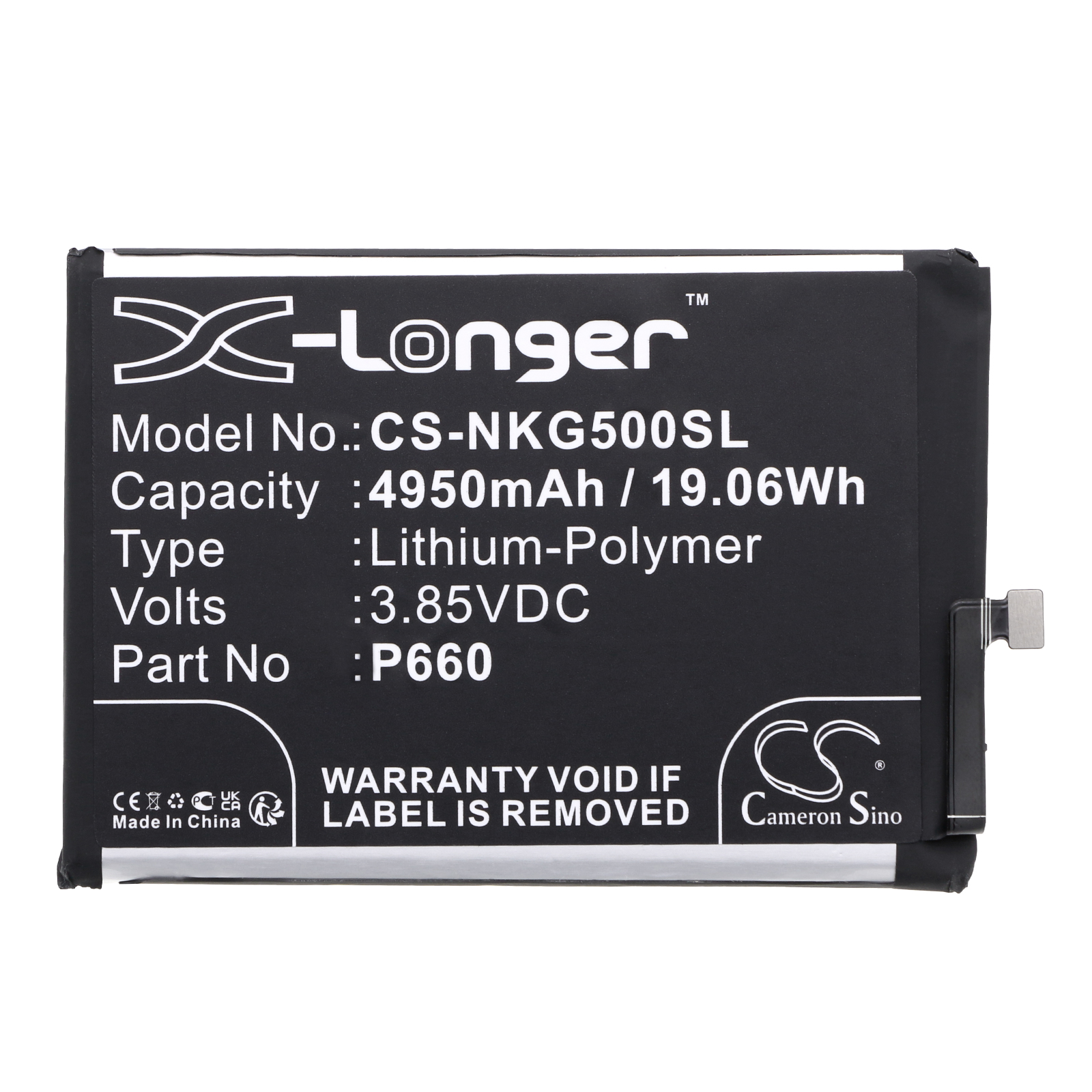 Nokia G50 TA-1358 TA-13618 TA-1367 TA-1370 TA-1390 Replacement Battery 4950mAh