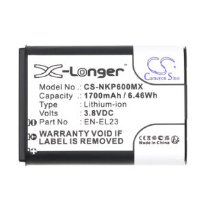 Nikon EN-EL23 Coolpix Series Replacement Battery 1700mAh