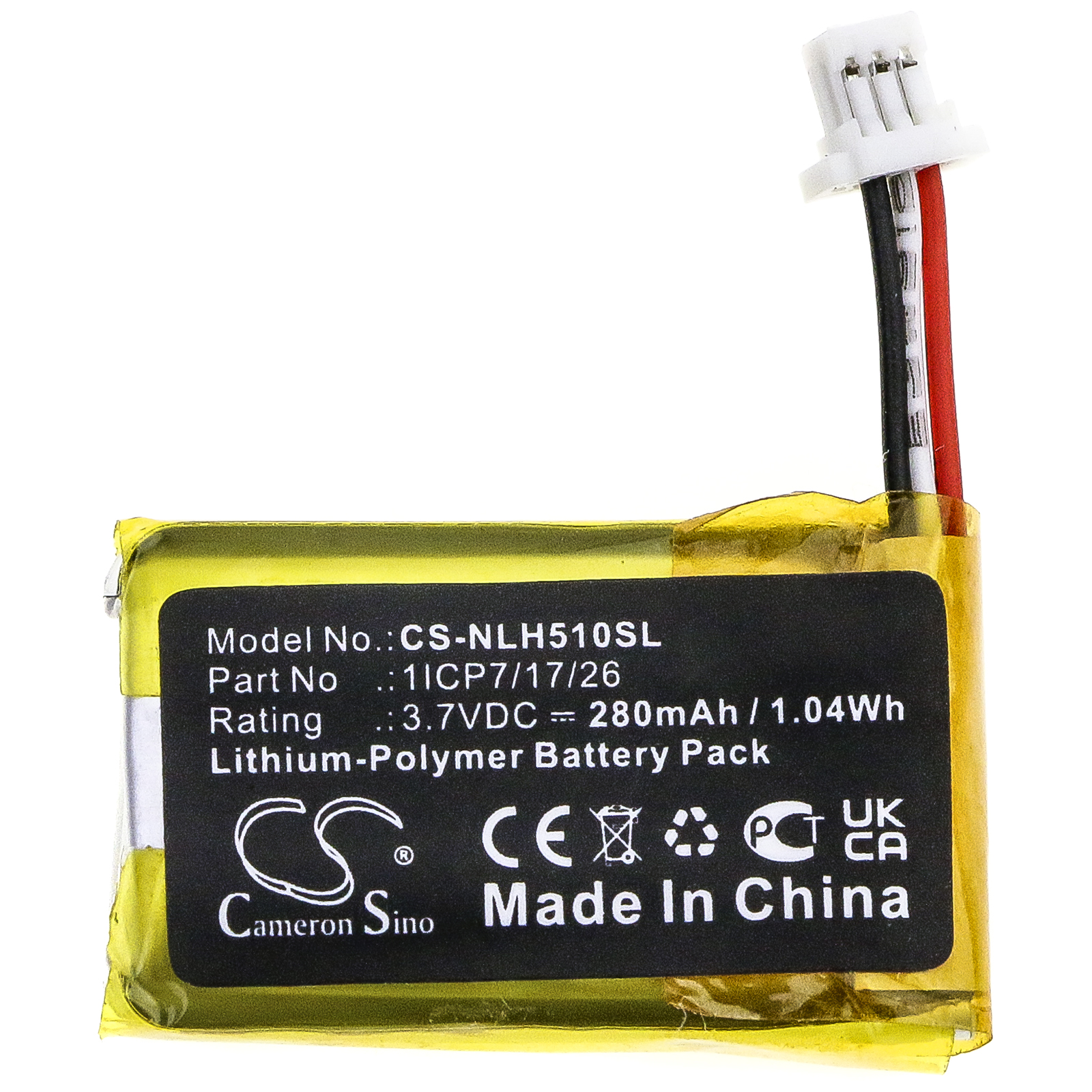 Nest C1241290 Hello NC5100US Replacement Battery 3.7V 280mAh