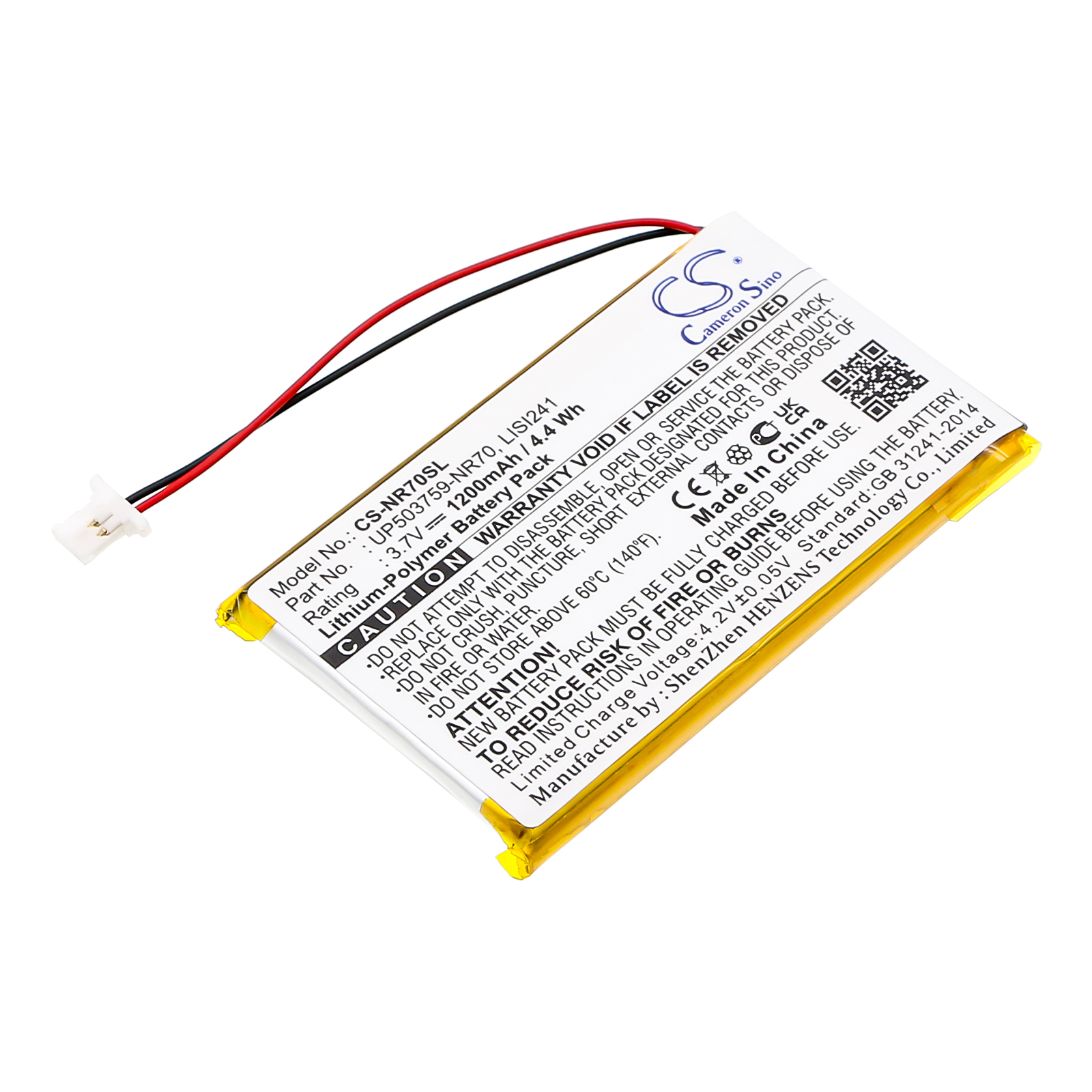 Sony LISI241 PDA/Pocket PC Replacement Battery 3.7V 1200mAh