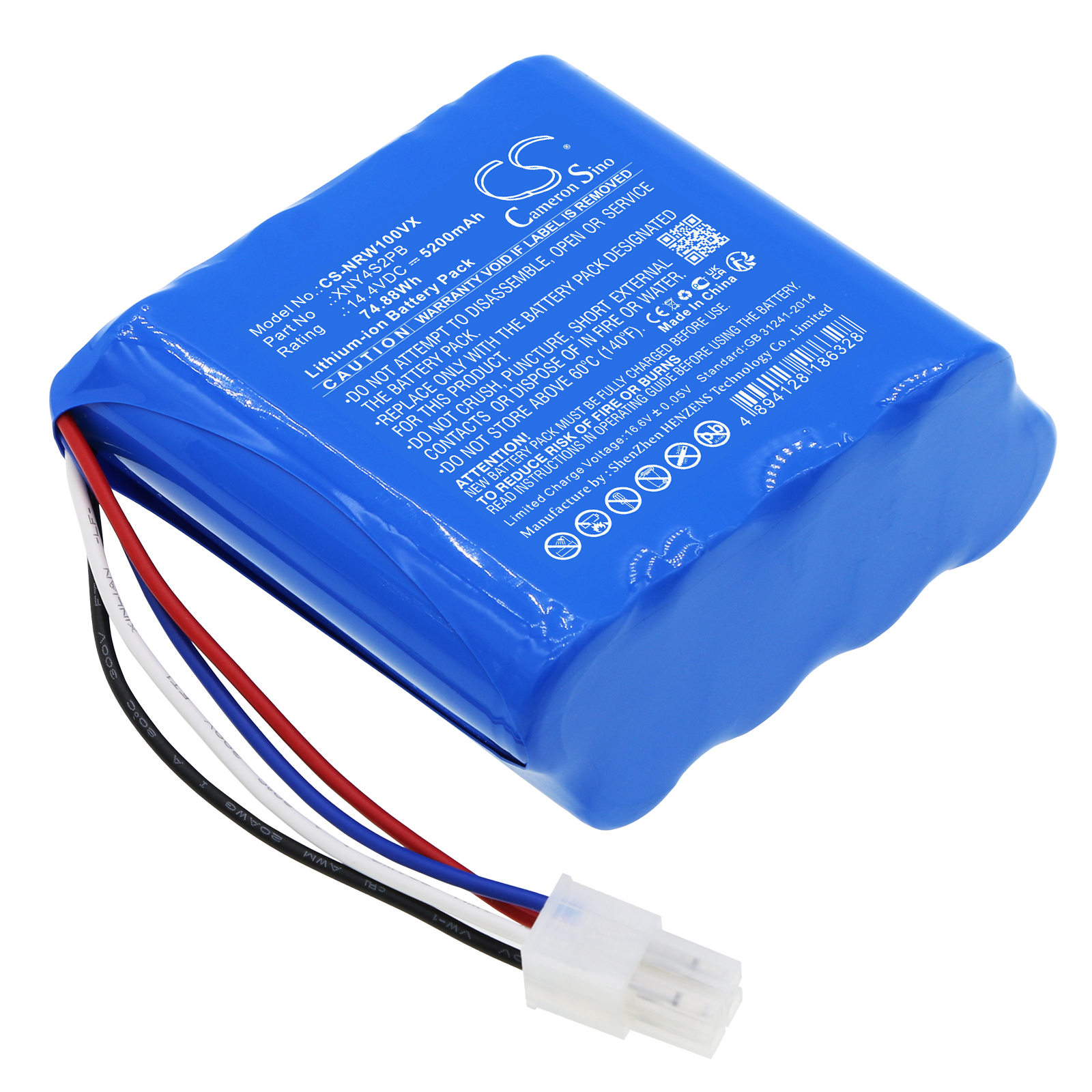 NARWAL C392-B-4S2P Vacuum Replacement Battery 14.4V 5200mAh