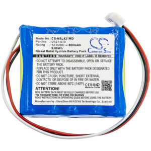 800mAh Replacement Battery for Brasseler Endomate DT, U421-070