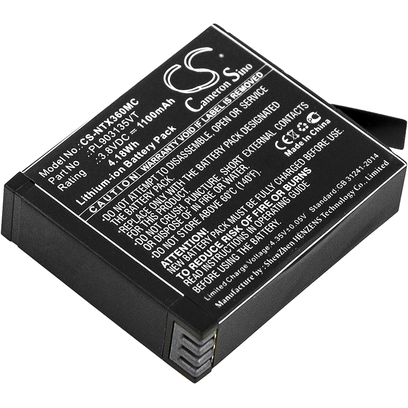 Insta360 One X PL903135VT Replacement Battery 3.8V 1100mAh
