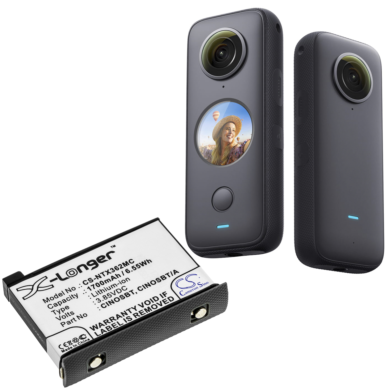 Insta360 One X2 CINOSBT Replacement Battery 3.85V 1700mAh