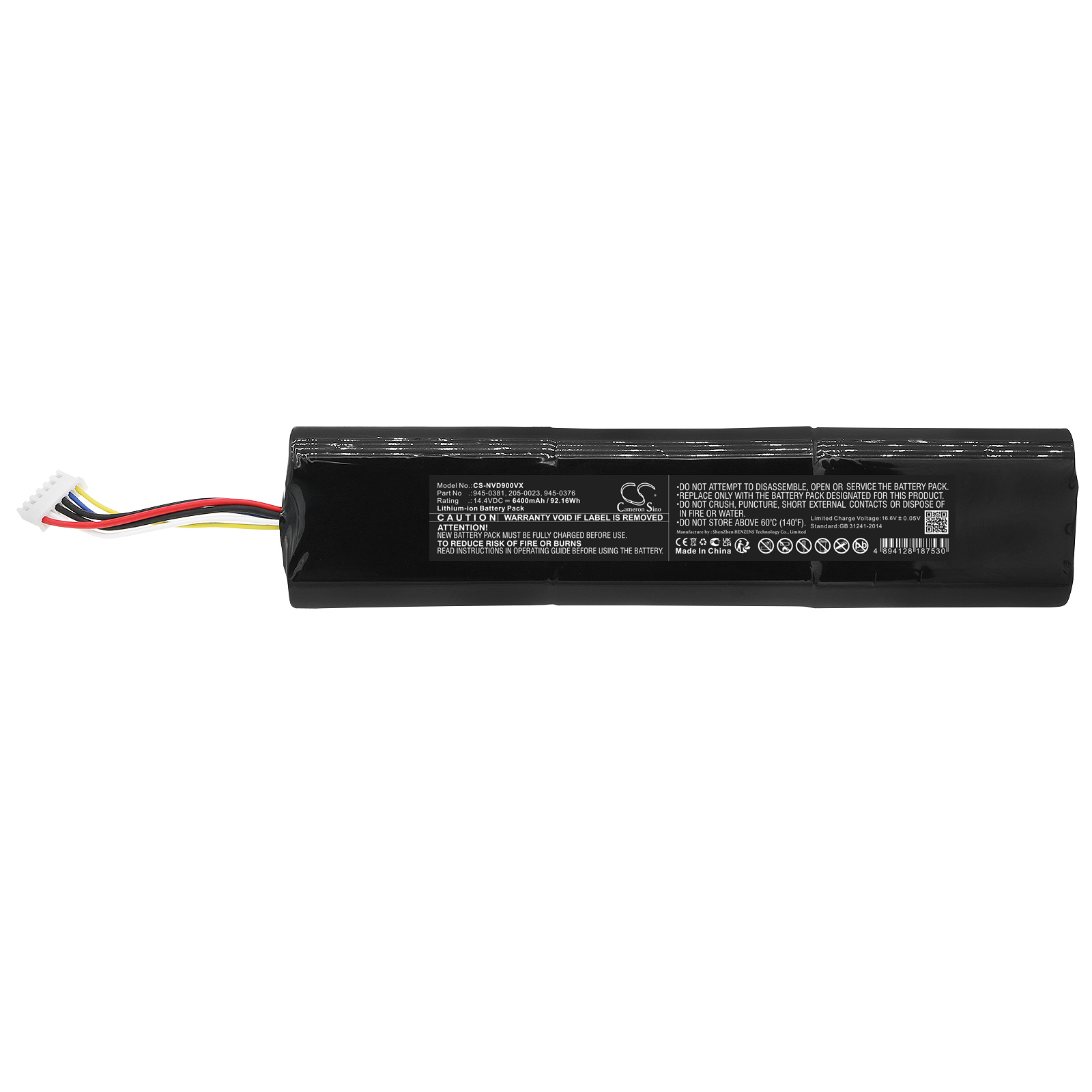 Neato 905-0596 945-0356 945-0373 Botvac D9 D10 D8 Replacement Battery 6400mAh