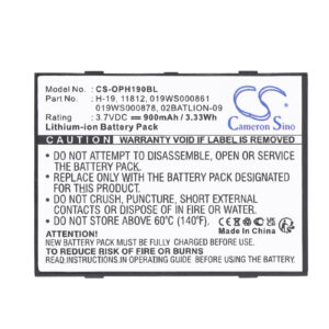 Opticon H-16 H-16A H-16B H-19 H-19a H-19B H-19d H16 Replacement Battery 900mAh