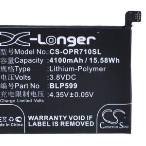 OPPO R7 Plus BLP599 Mobile/SmartPhone Replacement Battery 4100mAh
