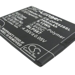 OPPO R1 R1K R1L R1S R8000 R8001 R8006 R8007 R829T Replacement Battery 2400mAh