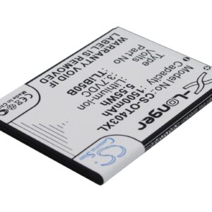 Alcatel One Touch S Pop One Touch S Pop Dual Replacement Battery 1500mAh