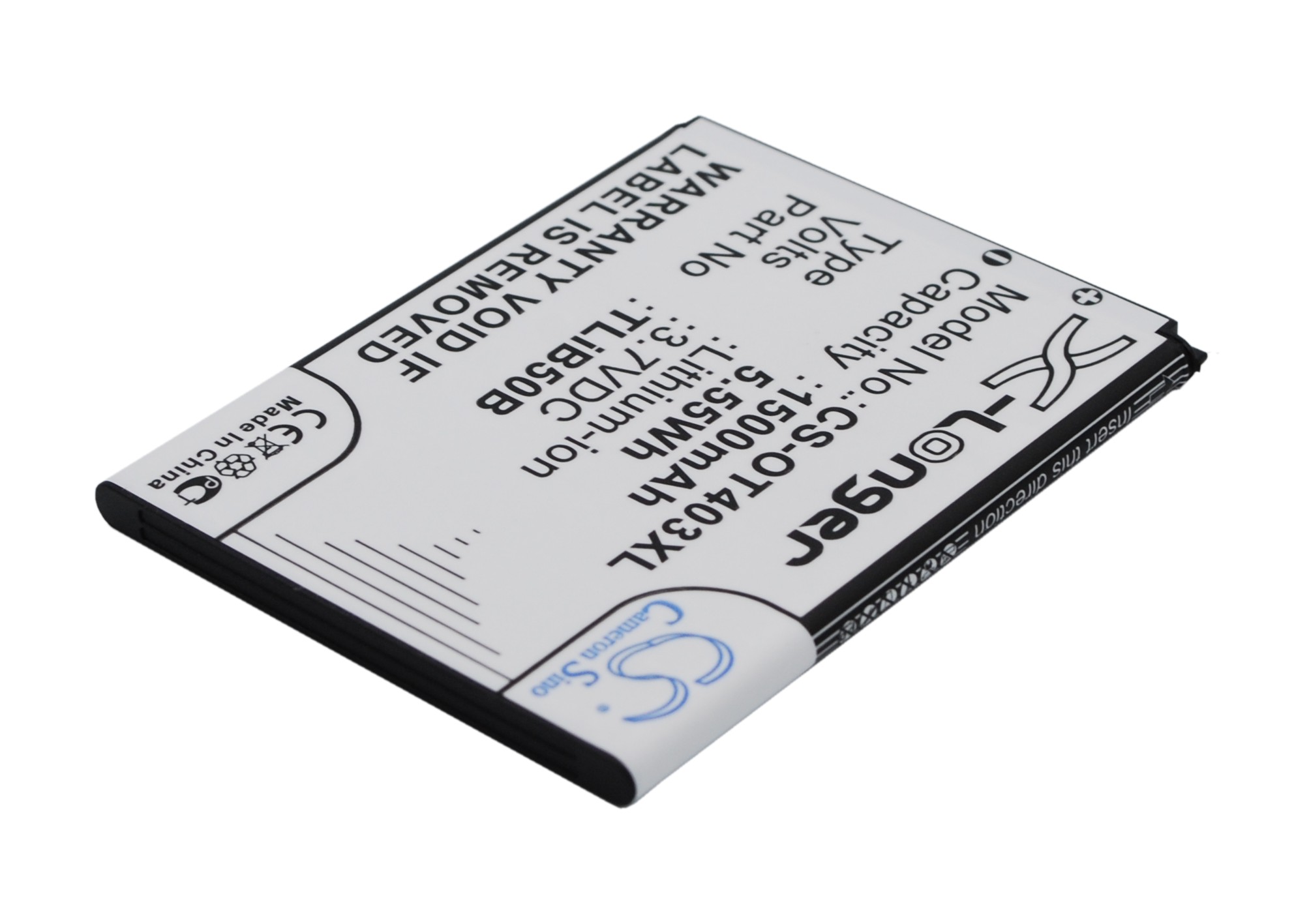 Alcatel One Touch S Pop Replacement Battery 3.7V 1500mAh