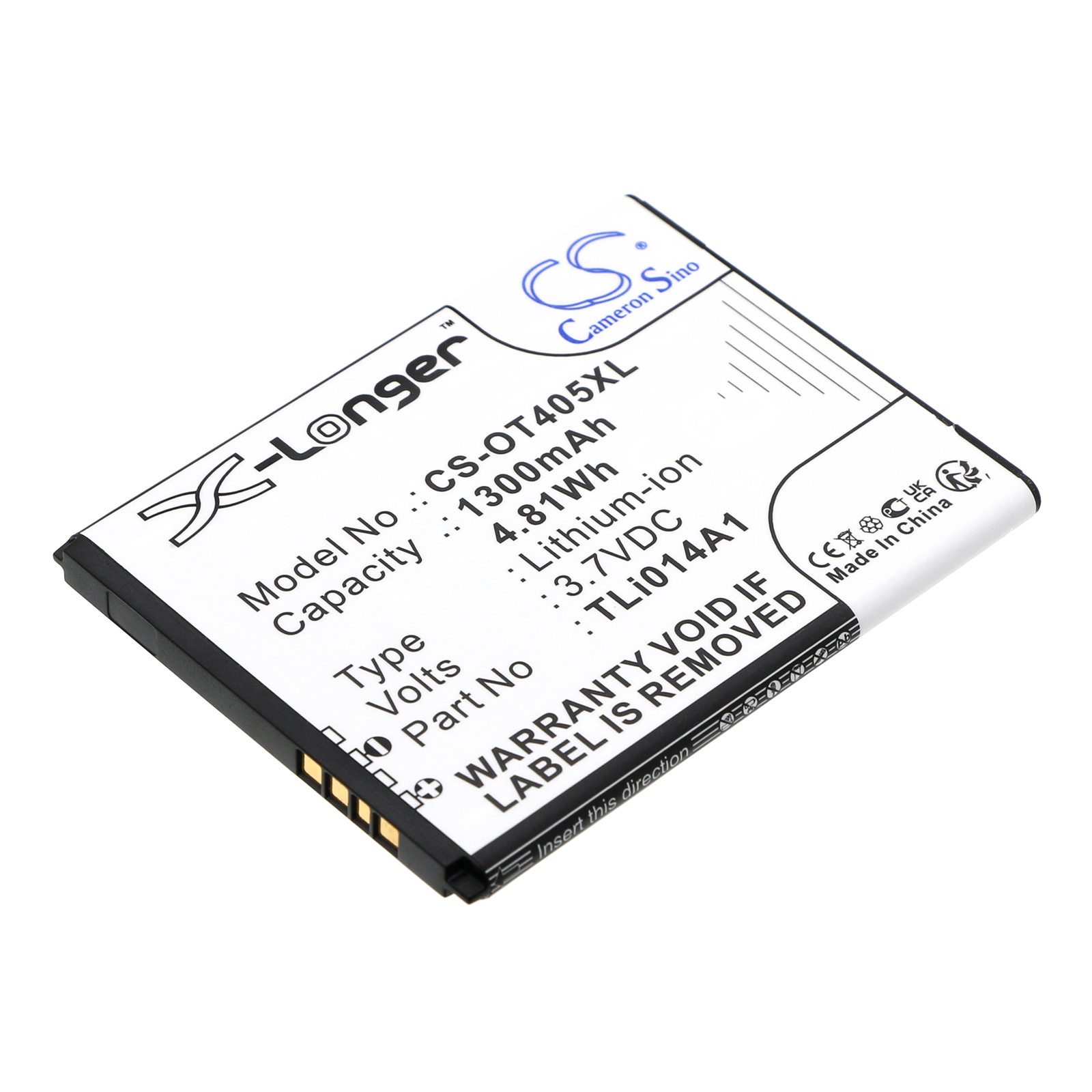 WHAT MODEL IS THIS Alcatel Replacement Battery 3.7V 1300mAh
