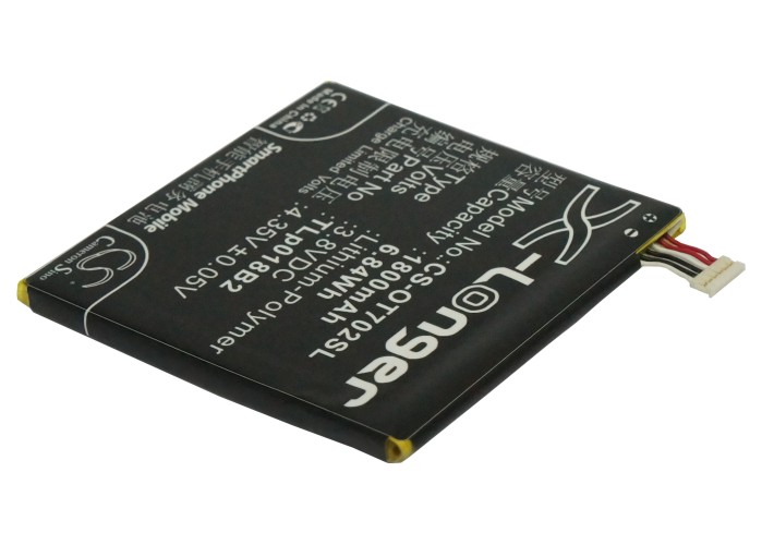 Alcatel One Touch 7024 Replacement Battery 3.8V 1800mAh