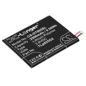 Alcatel One Touch Pixi 3 8" 3G Mobile/SmartPhone Replacement Battery 2500mAh