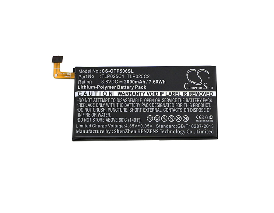 Alcatel One Touch Allure Replacement Battery 3.8V 2000mAh