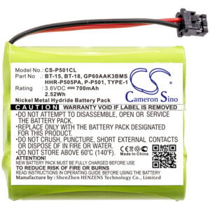 AT&T 24032X 401 4126 A36 BT24 BELL PHONE 31001 Replacement Battery 700mAh