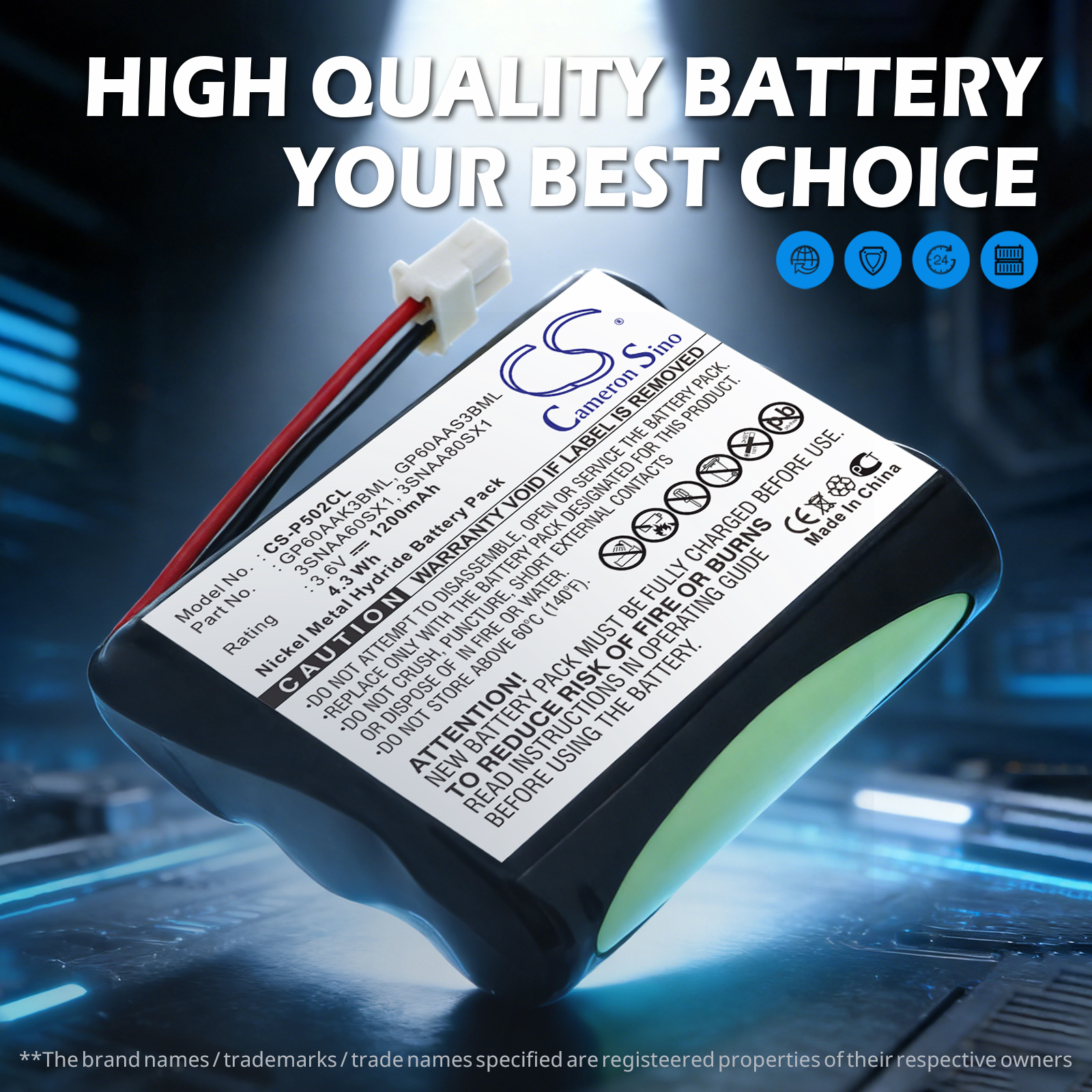 Aastra American CL40 Replacement Battery 1200mAh