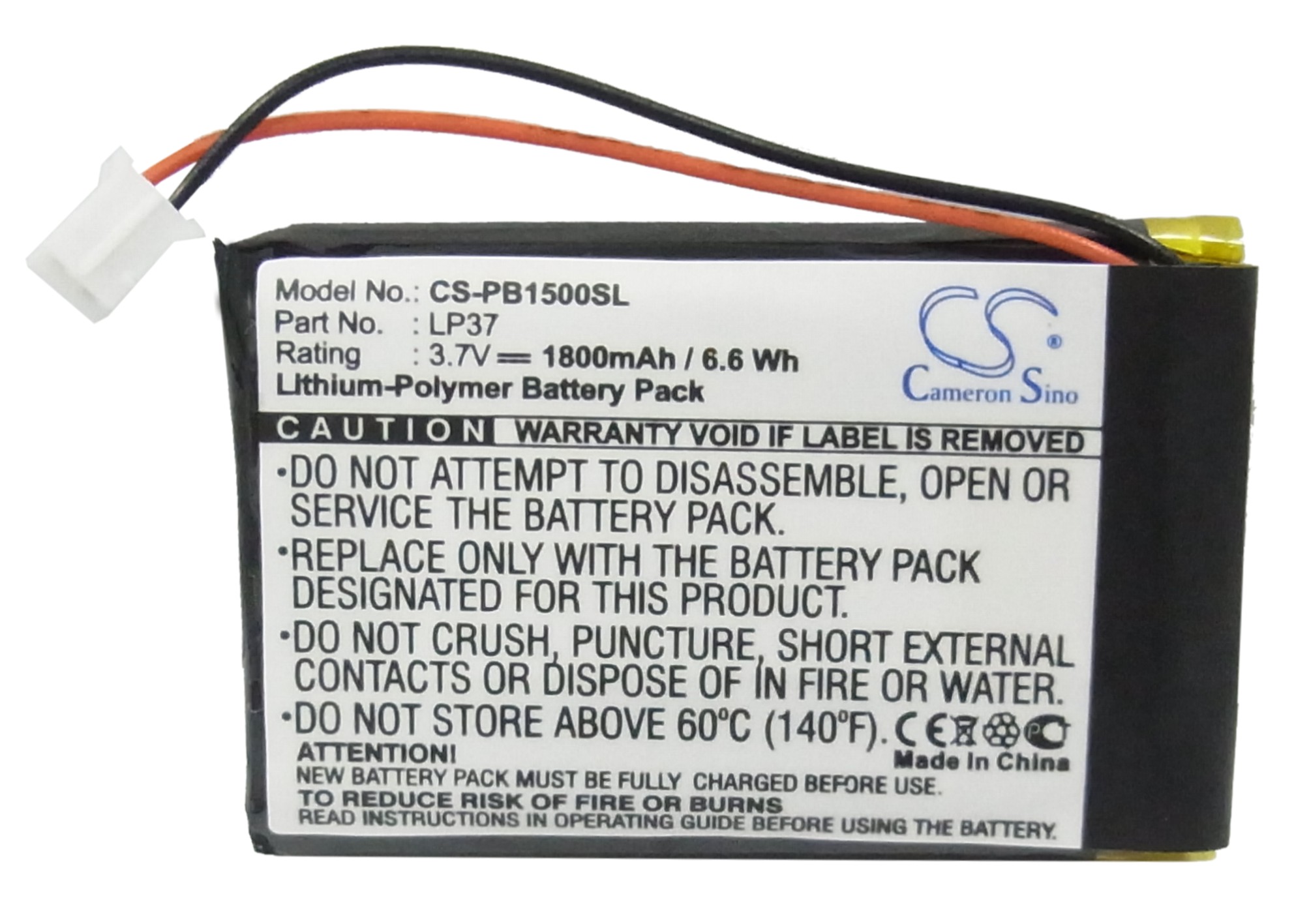 Pure Digital Pocket DAB1500 Pocketdab 1500 DAB Digital Replacement Battery 1800mAh