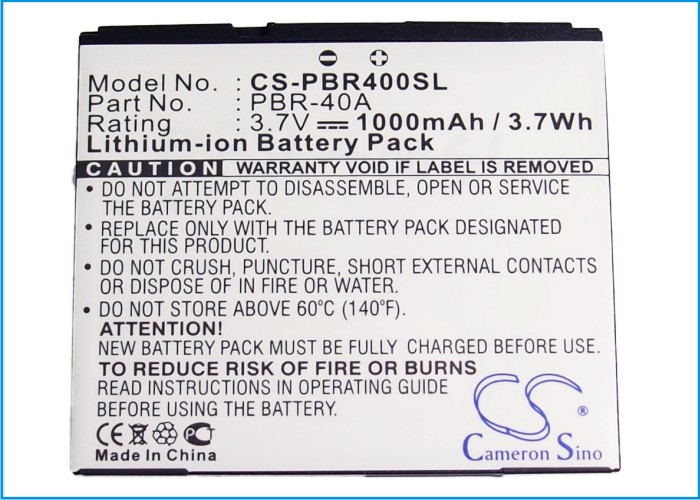PANTECH P9050 Laser P9050 Replacement Battery 3.7V 1000mAh