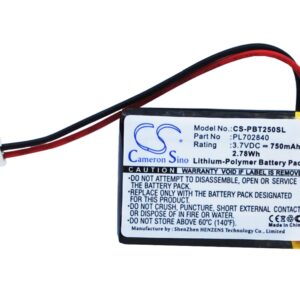 Philips BT2500 BT64 PL702840 Replacement Battery 3.7V 750mAh