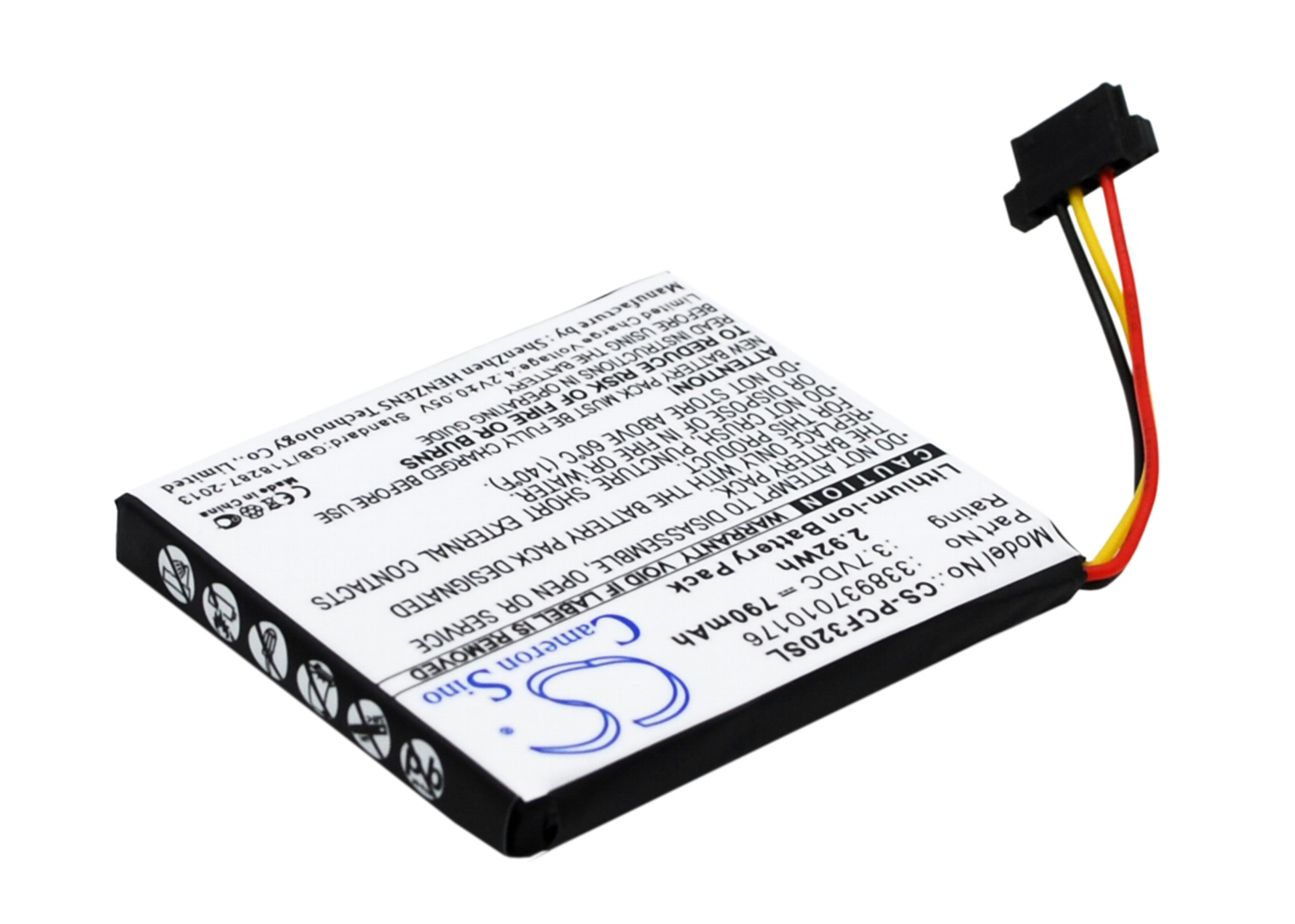 Pioneer AVIC-F AVIC-U AVIC-F220 AVIC-F310BT Replacement Battery 790mAh