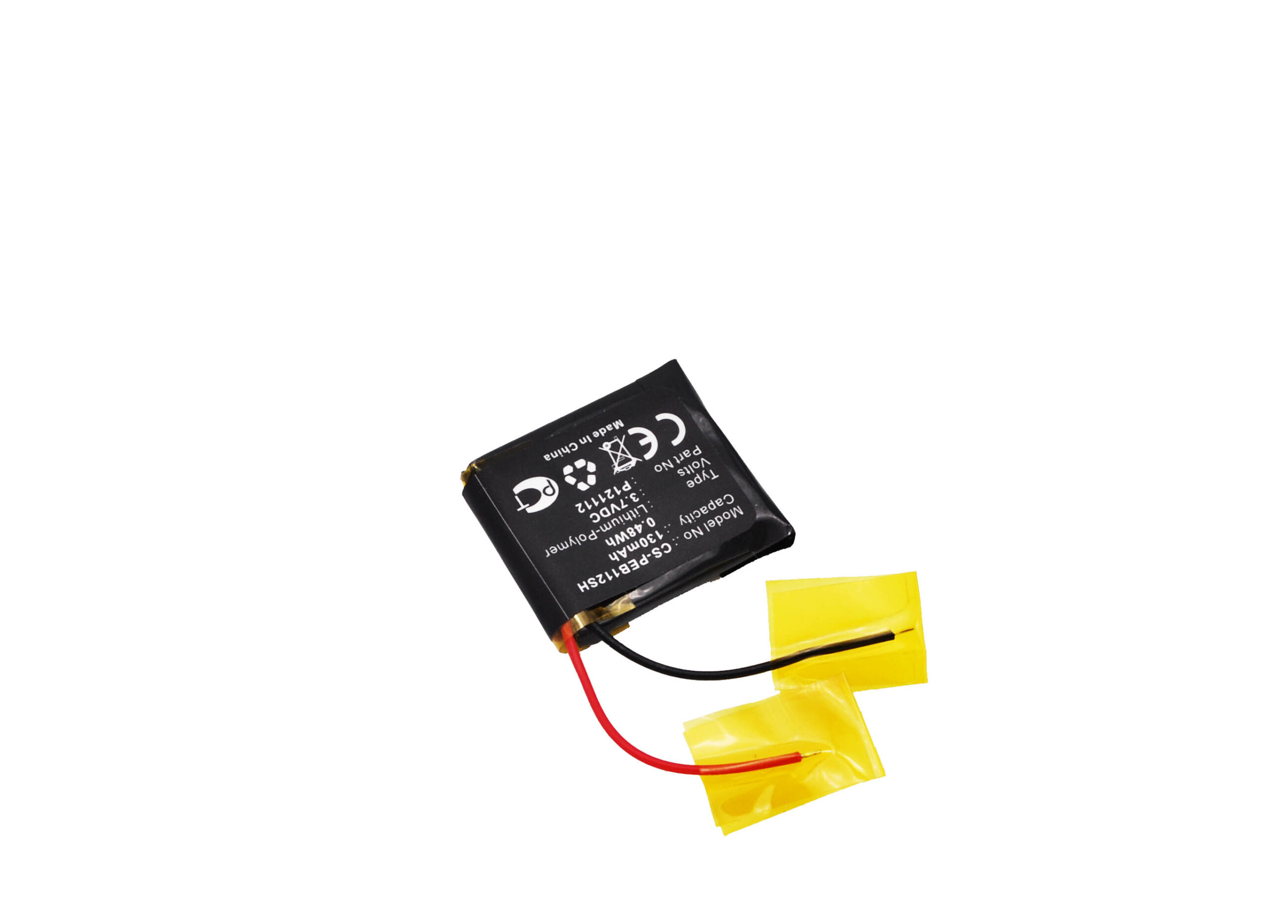 Pebble 401S E-Paper Steel Watch 2 Replacement Battery 130mAh
