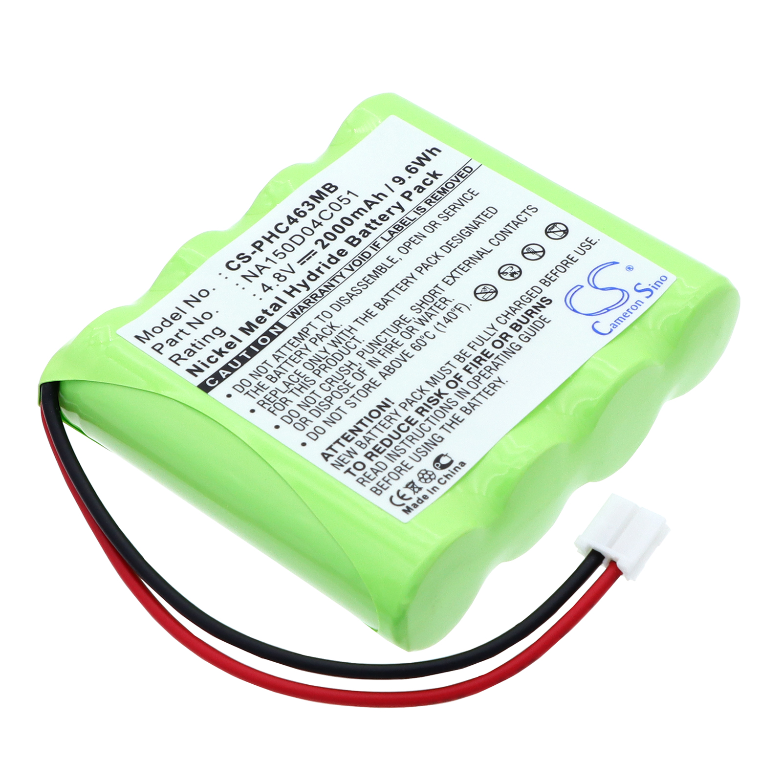 CHICCO 4-VH790670 BabyPhone Replacement Battery 4.8V 2000mAh