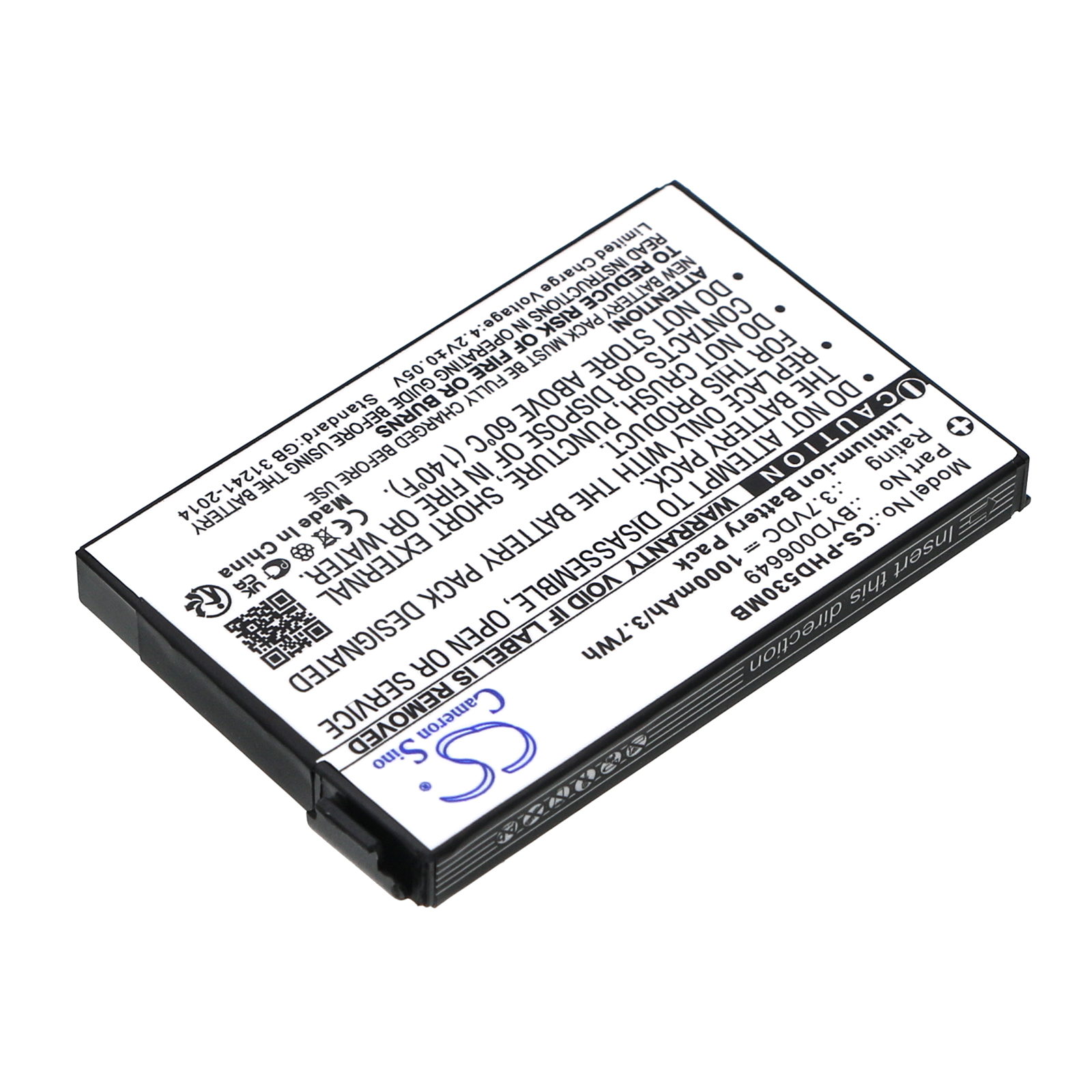 BT BYD006649 BabyPhone Replacement Battery 3.7V 1000mAh