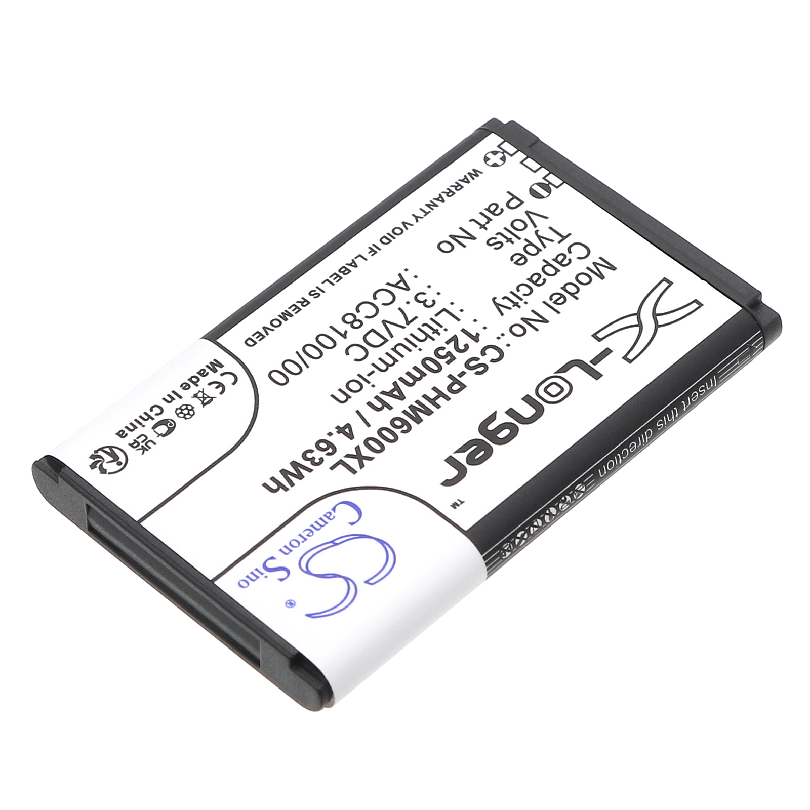Philips DPM8100 DPM8500 Replacement Battery 3.7V 1250mAh