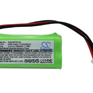 Philips 215 Quattro Aleor 300 DECT 211 Cordless Phone Replacement Battery 700mAh