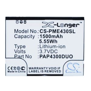 Prestigio MultiPhone 4300 Duo PAP4300DUO Replacement Battery 1500mAh