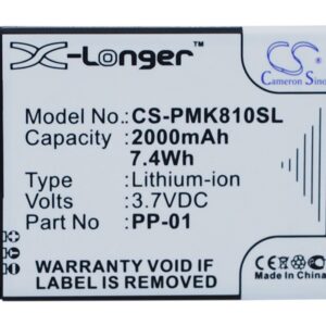 PHICOMM i810t PP-01 Mobile/SmartPhone Replacement Battery 2000mAh