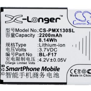 PHICOMM 2S X130 X130V X130va X130W X130wa BL-F17 Replacement Battery 2200mAh