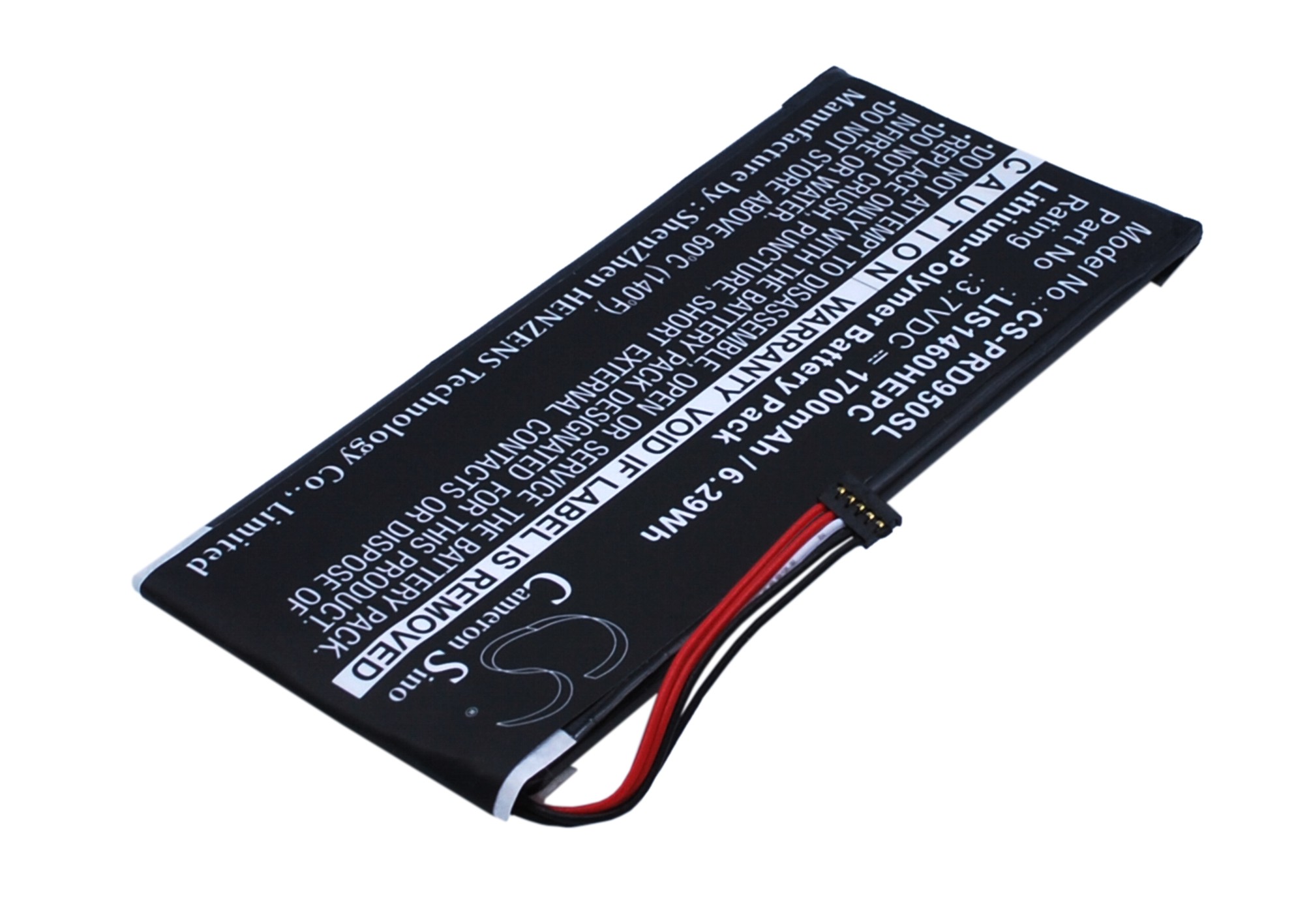Sony PRS-950 1-853-020-11 Replacement Battery 3.7V 1700mAh