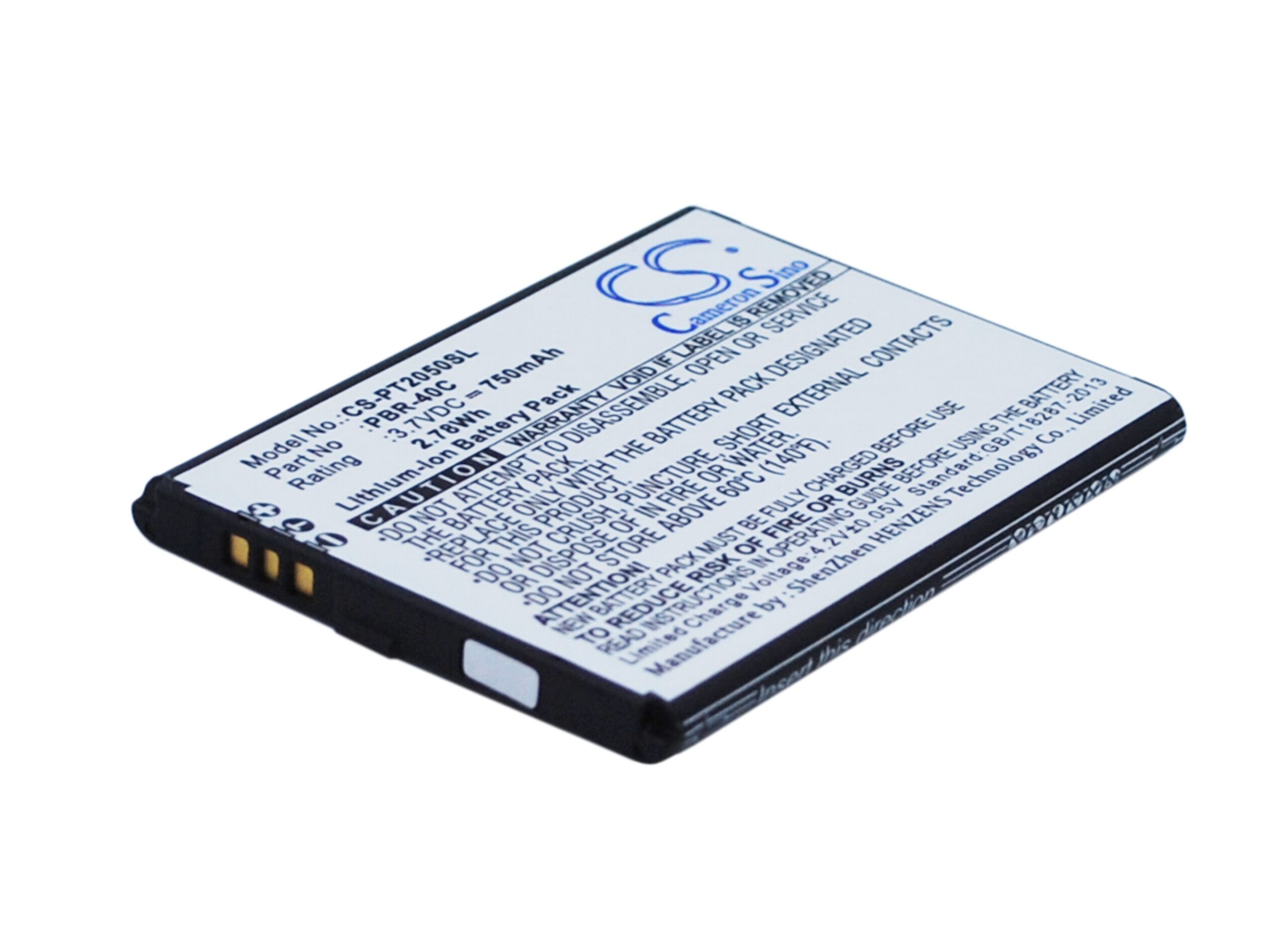 Pantech Breeze 4 Breeze IV Replacement Battery 3.7V 750mAh
