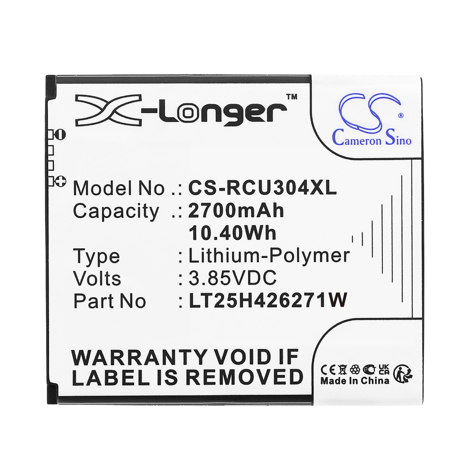 AT&T Calypso RADIANT Core U304AA U319AA Replacement Battery 2700mAh
