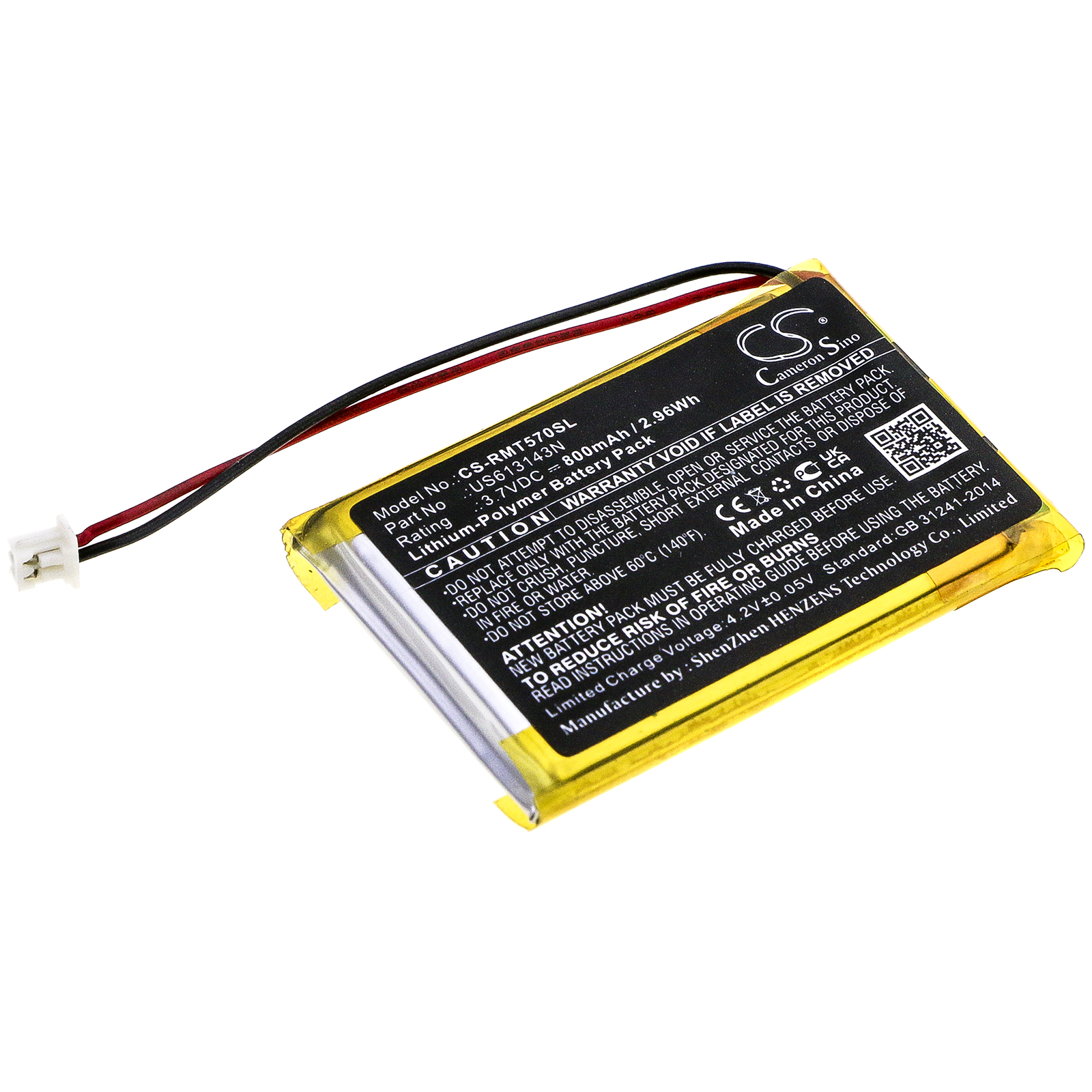 Rapoo MT750 Pro MT750L Replacement Battery 3.7V 800mAh