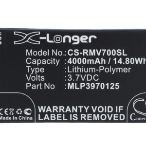 Verizon Elipsis QMV7A 7in Elipsis QMV7B Tablet Replacement Battery 4000mAh
