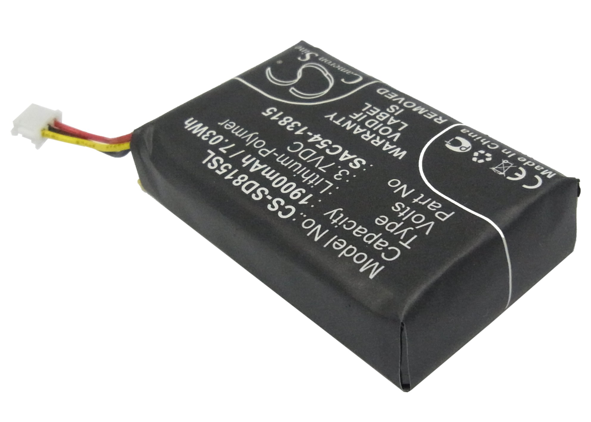 SportDog TEK 1.5 GPS Collar Replacement Battery 3.7V 1900mAh