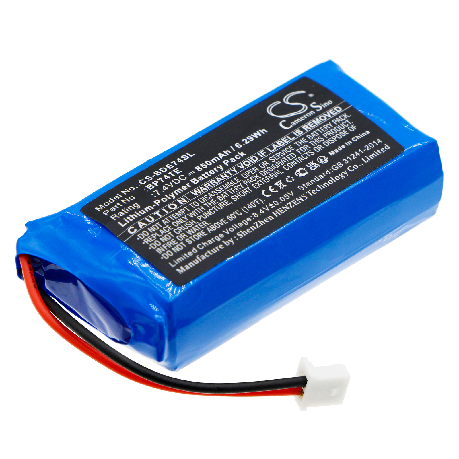 Dogtra DA212 Dog Collar Replacement Battery 7.4V 850mAh