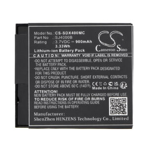 Cybernetik UHD 4K Ultra HD 4K Eken H8 Eken H9 Replacement Battery 3.7V 900mAh