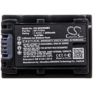 Sony FDR-AX33 FDR-AX40 Replacement Battery 7.3V 2050mAh
