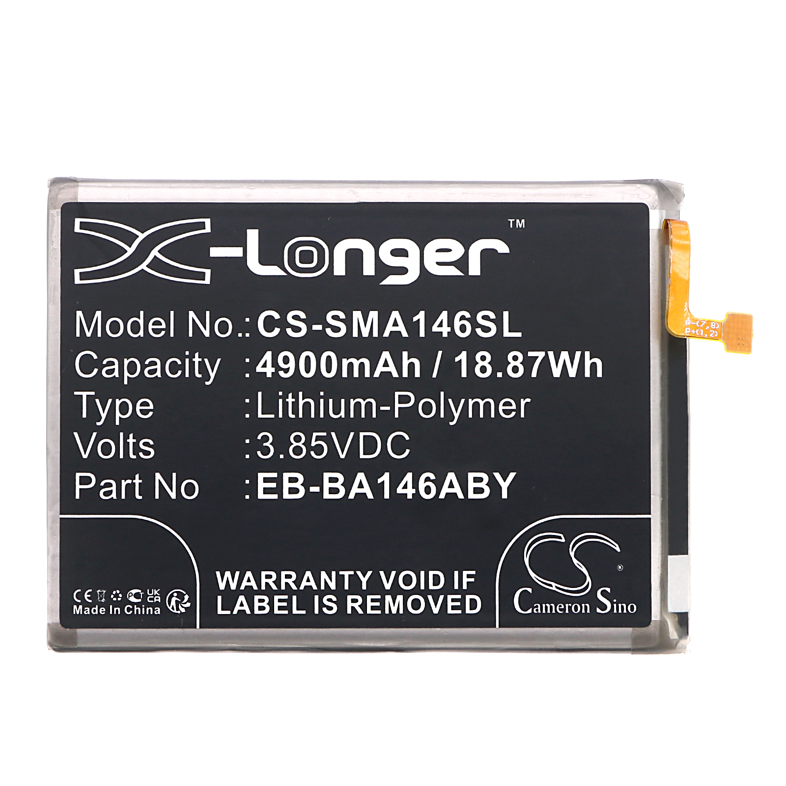 EB-BA146ABY Samsung Replacement Battery 3.85V 4900mAh