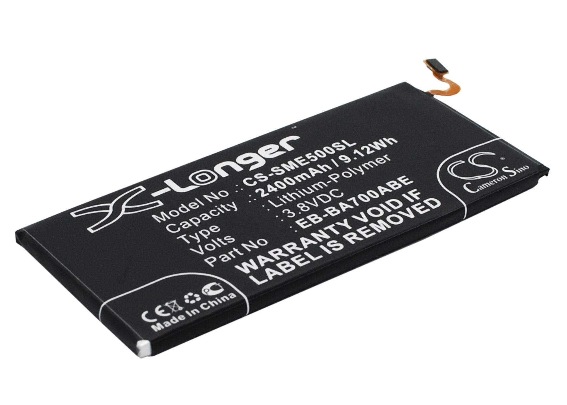 Samsung Galaxy E5 SM-E500D Replacement Battery 3.8V 2400mAh