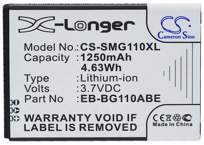 Samsung Galaxy Pocket 2 Replacement Battery 3.7V 1250mAh