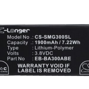 Samsung Galaxy A3 SM-A3000 Replacement Battery 3.8V 1900mAh
