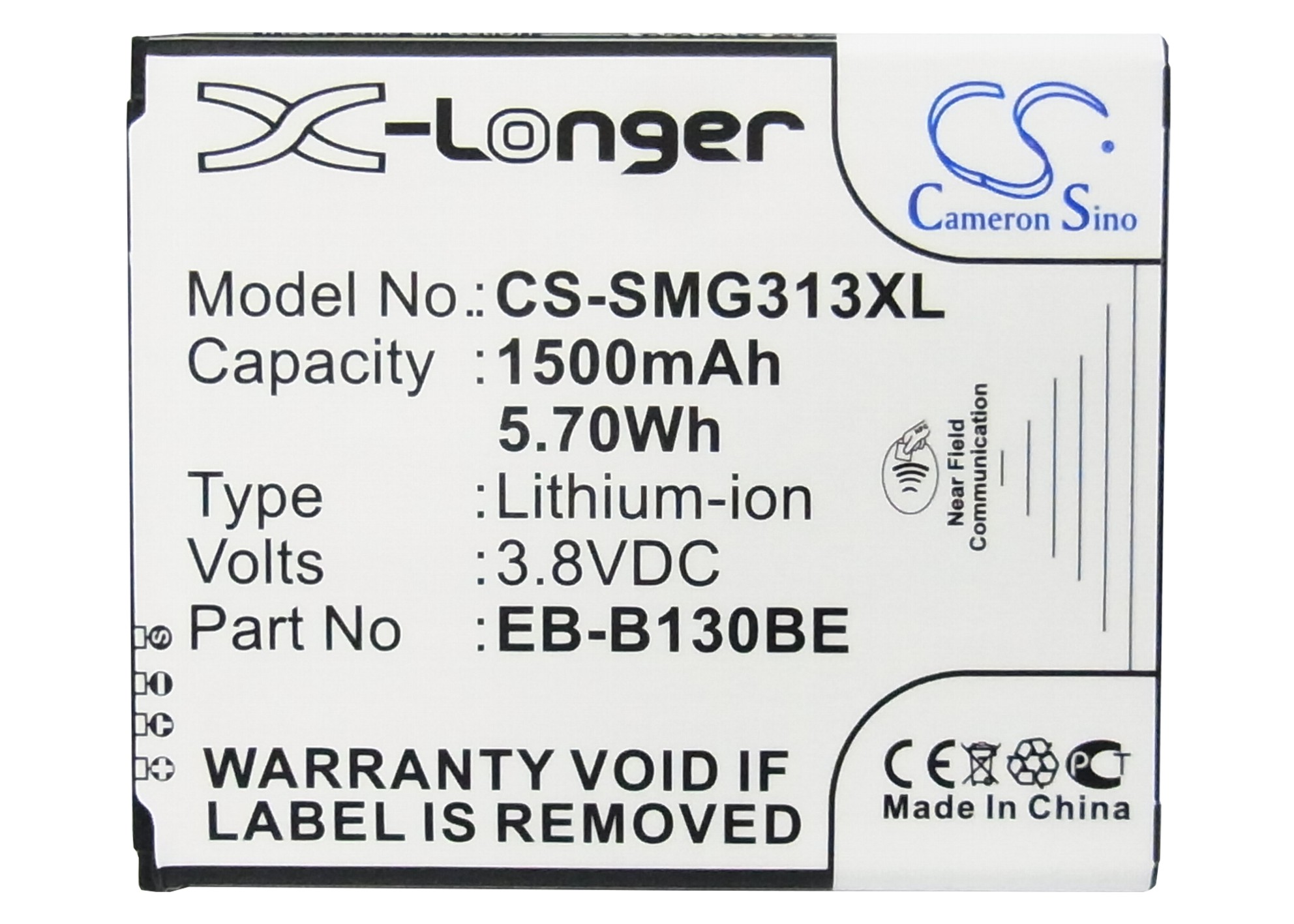 Samsung Galaxy Ace 4 3G Replacement Battery 3.8V 1500mAh