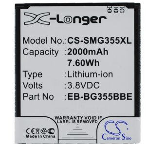 Samsung Galaxy Core 2 Replacement Battery 3.8V 2000mAh