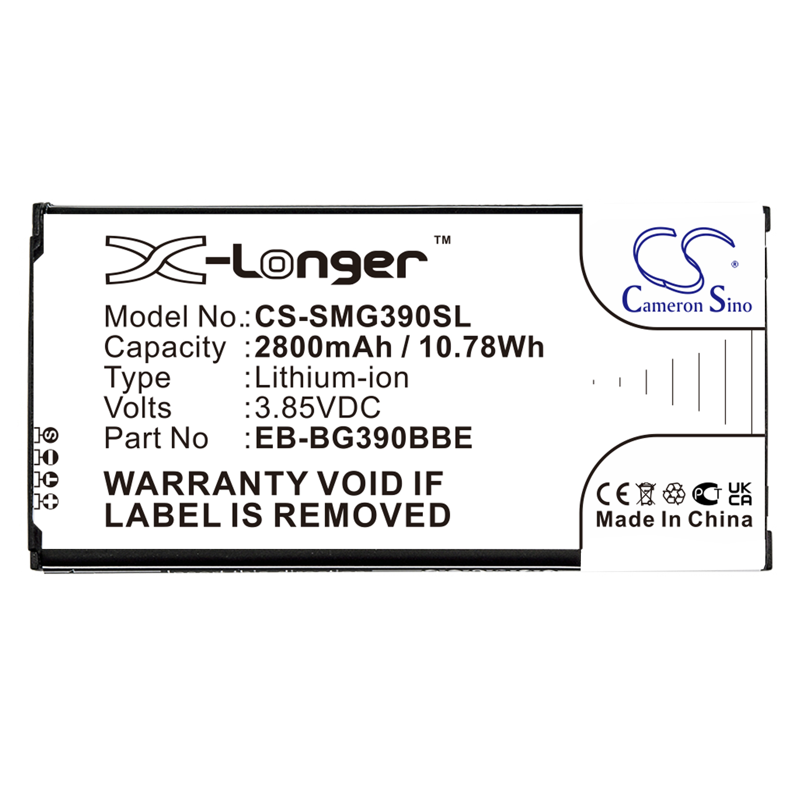 Samsung Galaxy Xcover 4 Replacement Battery 3.85V 2800mAh