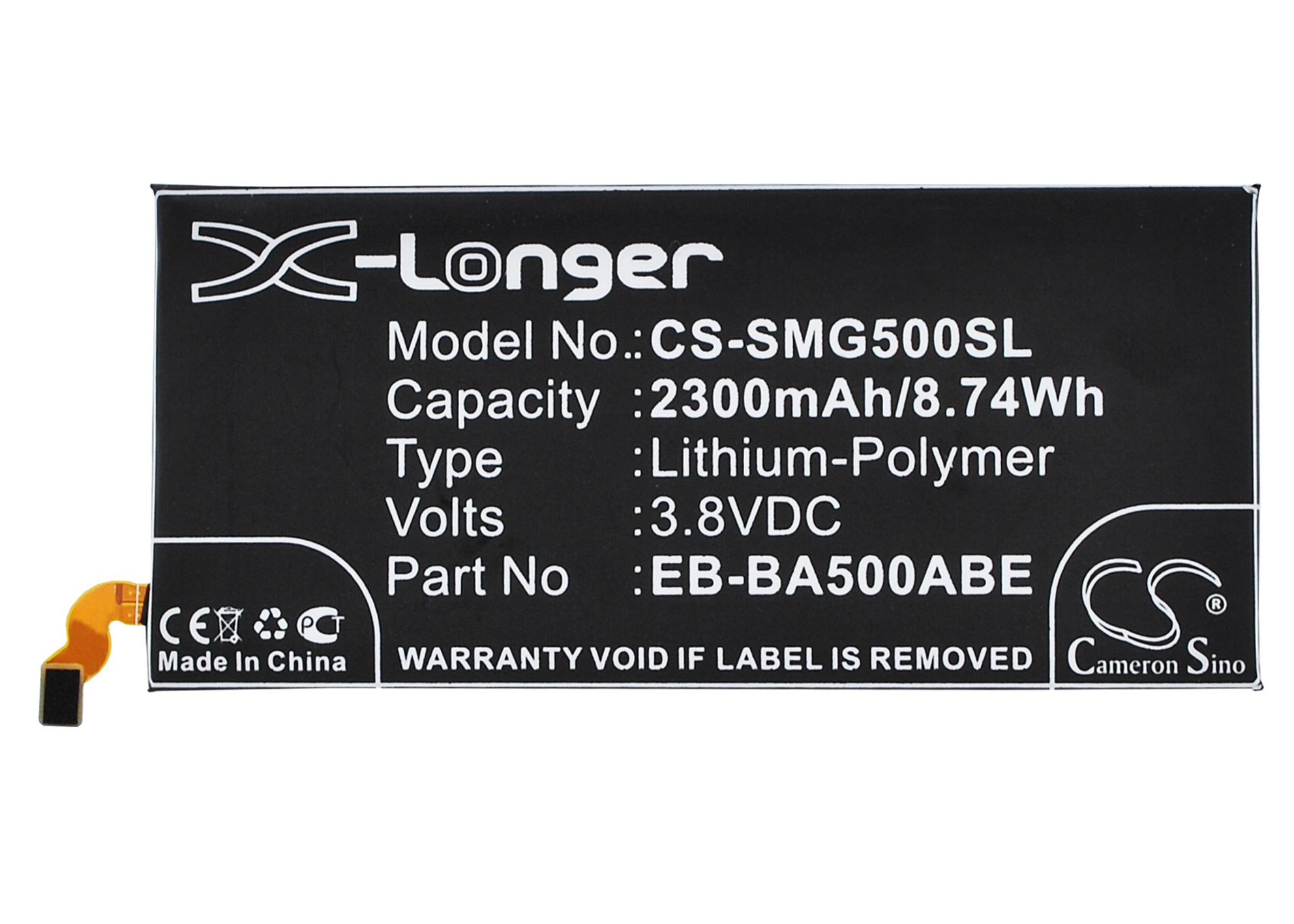 Samsung Galaxy A5 SM-A5000 Replacement Battery 3.8V 2300mAh