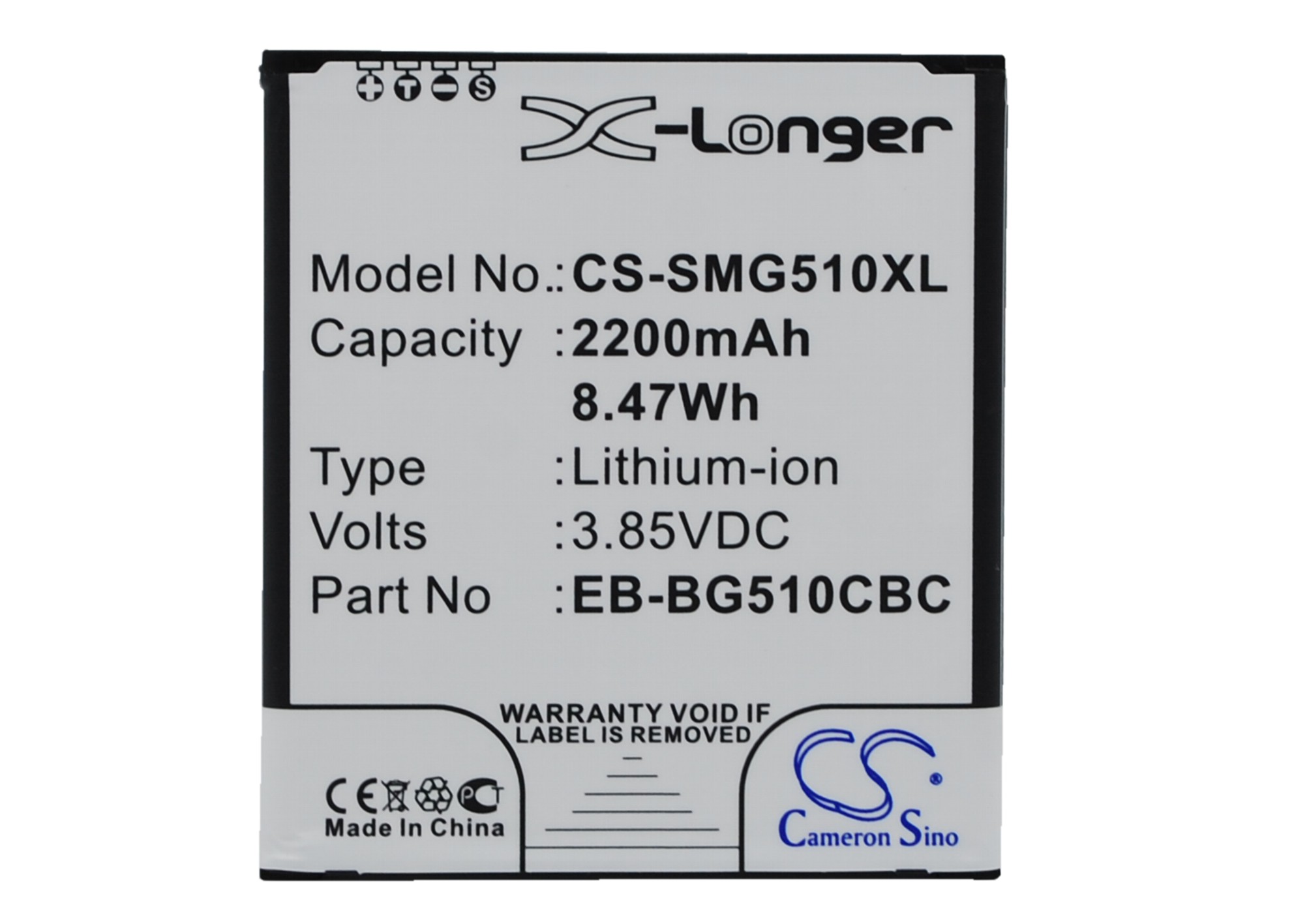 Samsung Galaxy Core Max Replacement Battery 3.85V 2200mAh